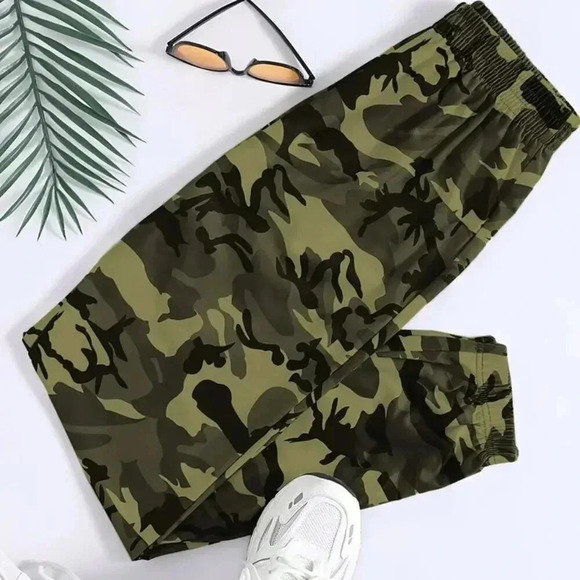 COPY - Camouflage Jogger Pants (Color: Army Green) - Picture 1 of 4